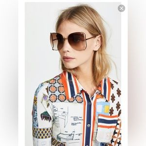 Gucci GG 0252S Sunglasses Gold